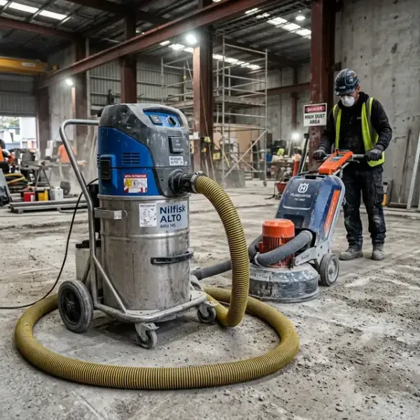 Промышленный пылесос для шлифовки бетона